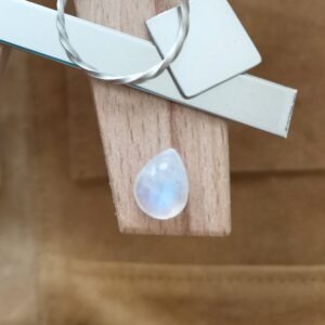 Teardrop Moonstone Cabochon – 10mm by 8mm - 2.53 ct