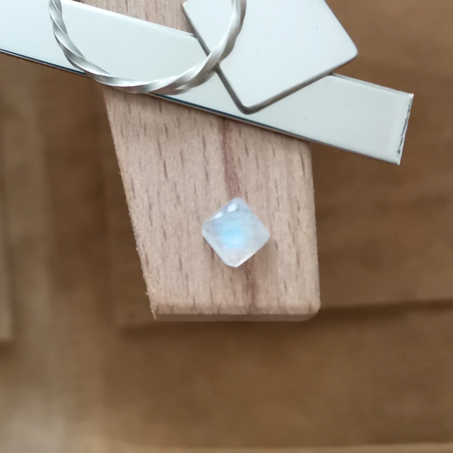 Square Moonstone Cabochon – 5.2mm - 0.77 ct