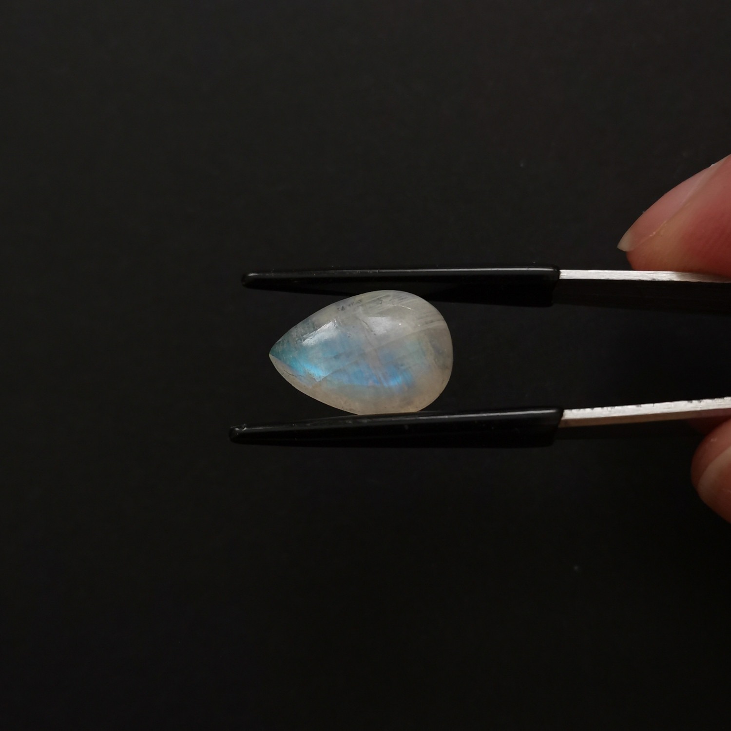 Teardrop Moonstone Cabochon – 14mm by 10mm - 4.73 ct - Image 2
