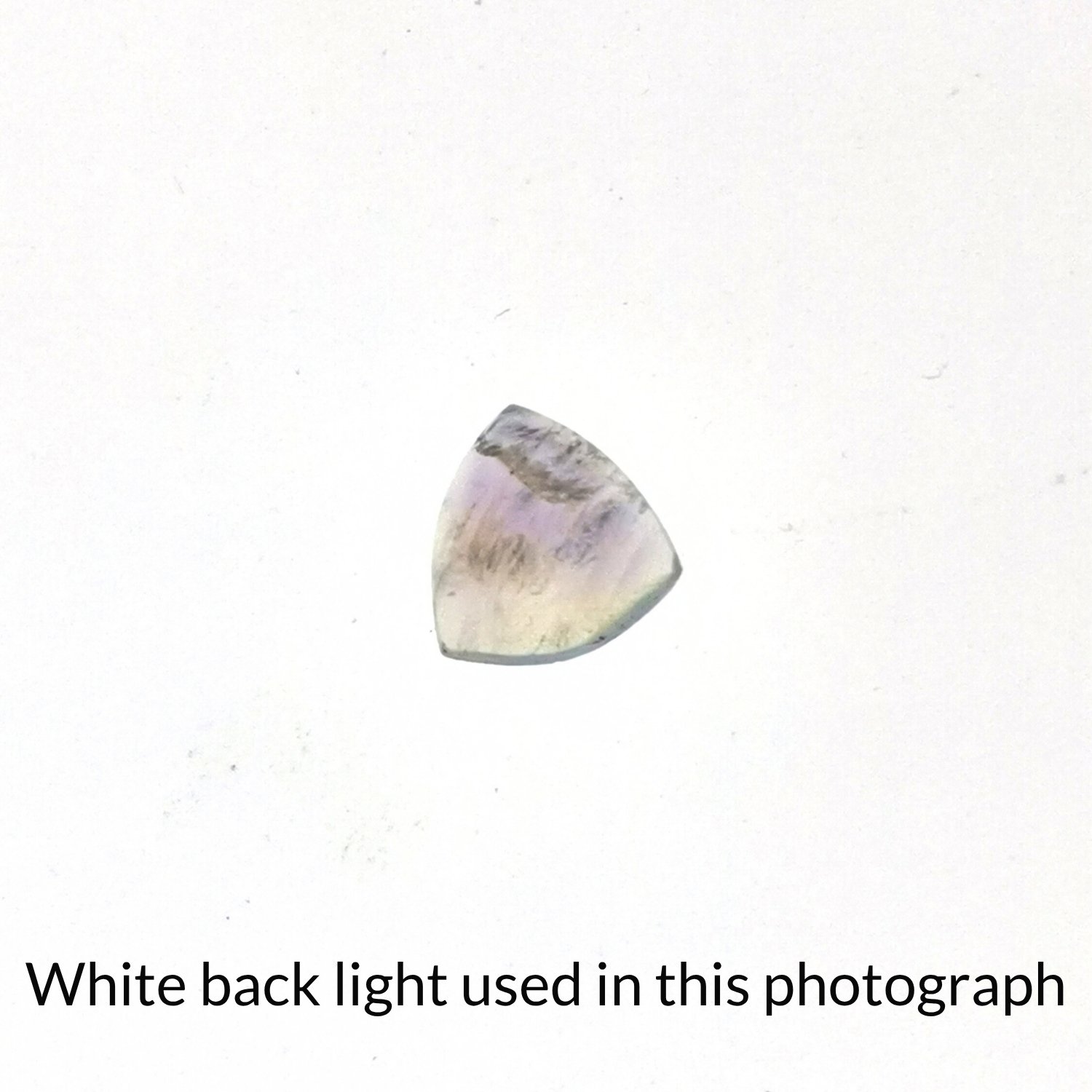 Triangle Rainbow Moonstone Cabochon – 7mm by 6.8mm - 1.15 ct - Image 6