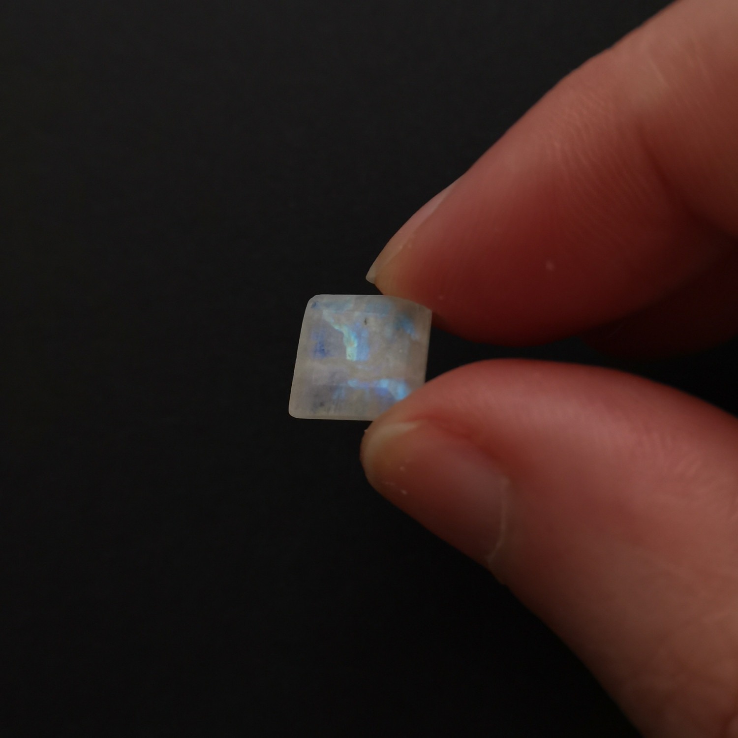 Faceted Square Moonstone – 8.8mm by 9mm - 3.06 ct - Image 3