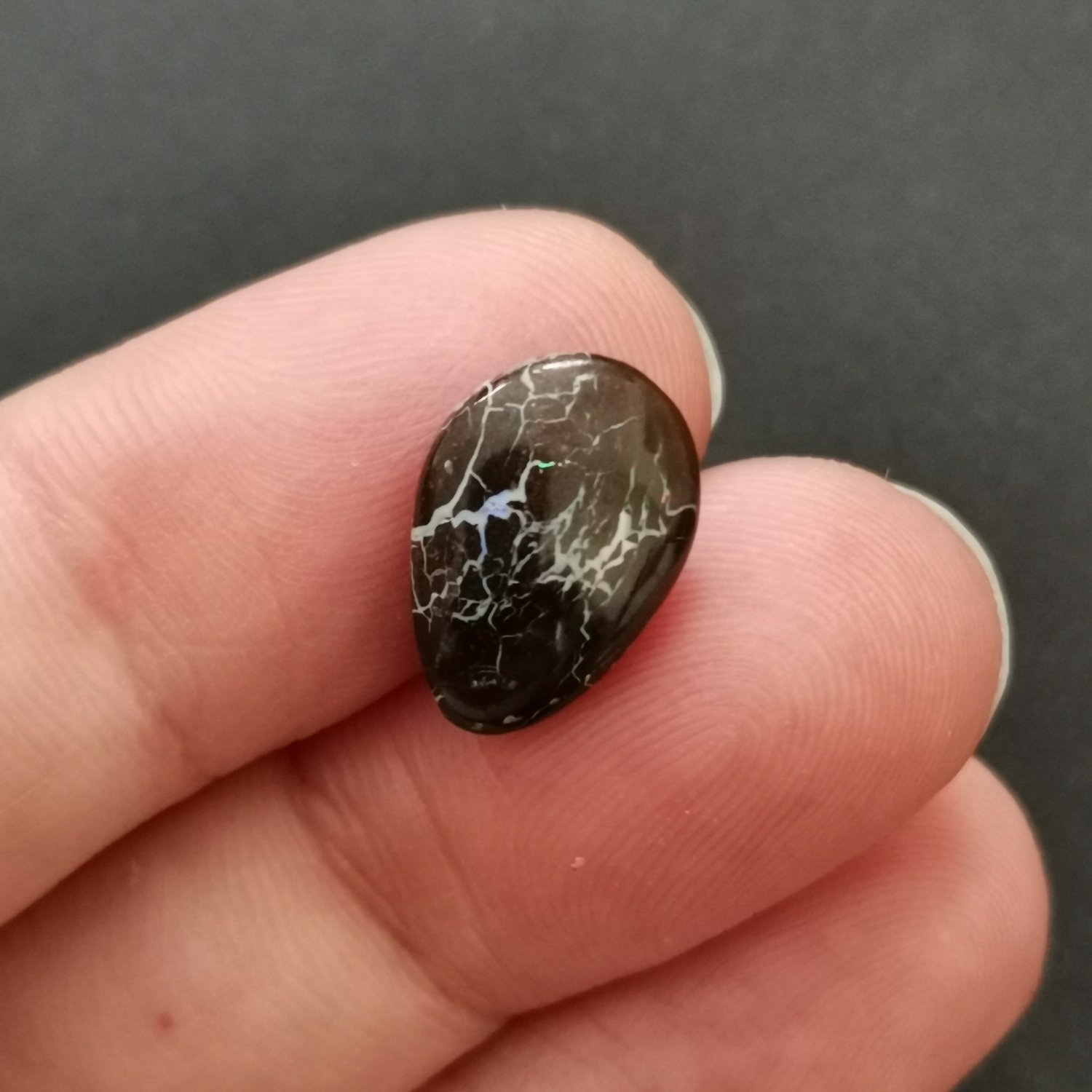 Freeform Boulder Opal - 13.8mm by 9.6mm - Image 6