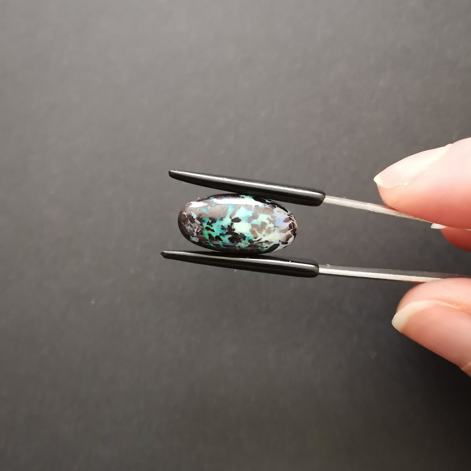 Freeform Boulder Opal - 18.7mm by 9.4mm - Image 2