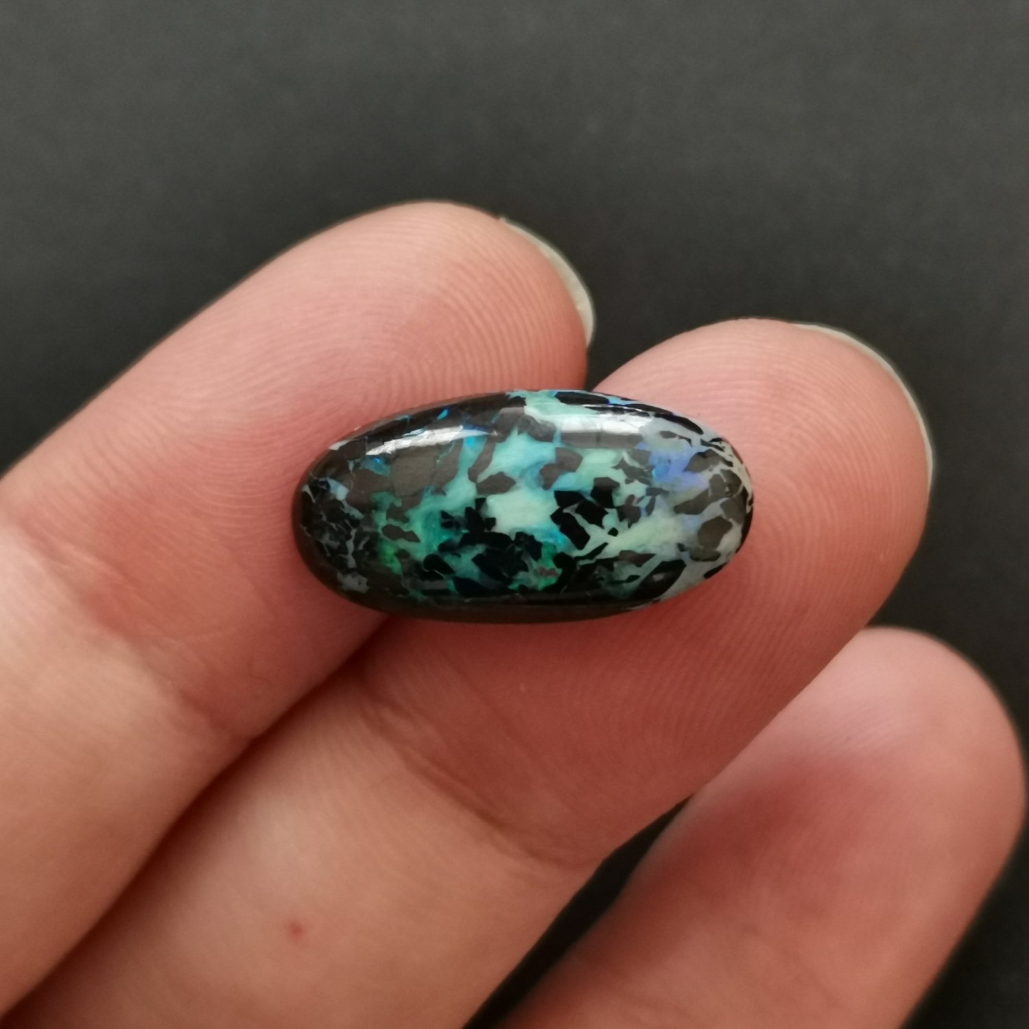 Freeform Boulder Opal - 18.7mm by 9.4mm - Image 5