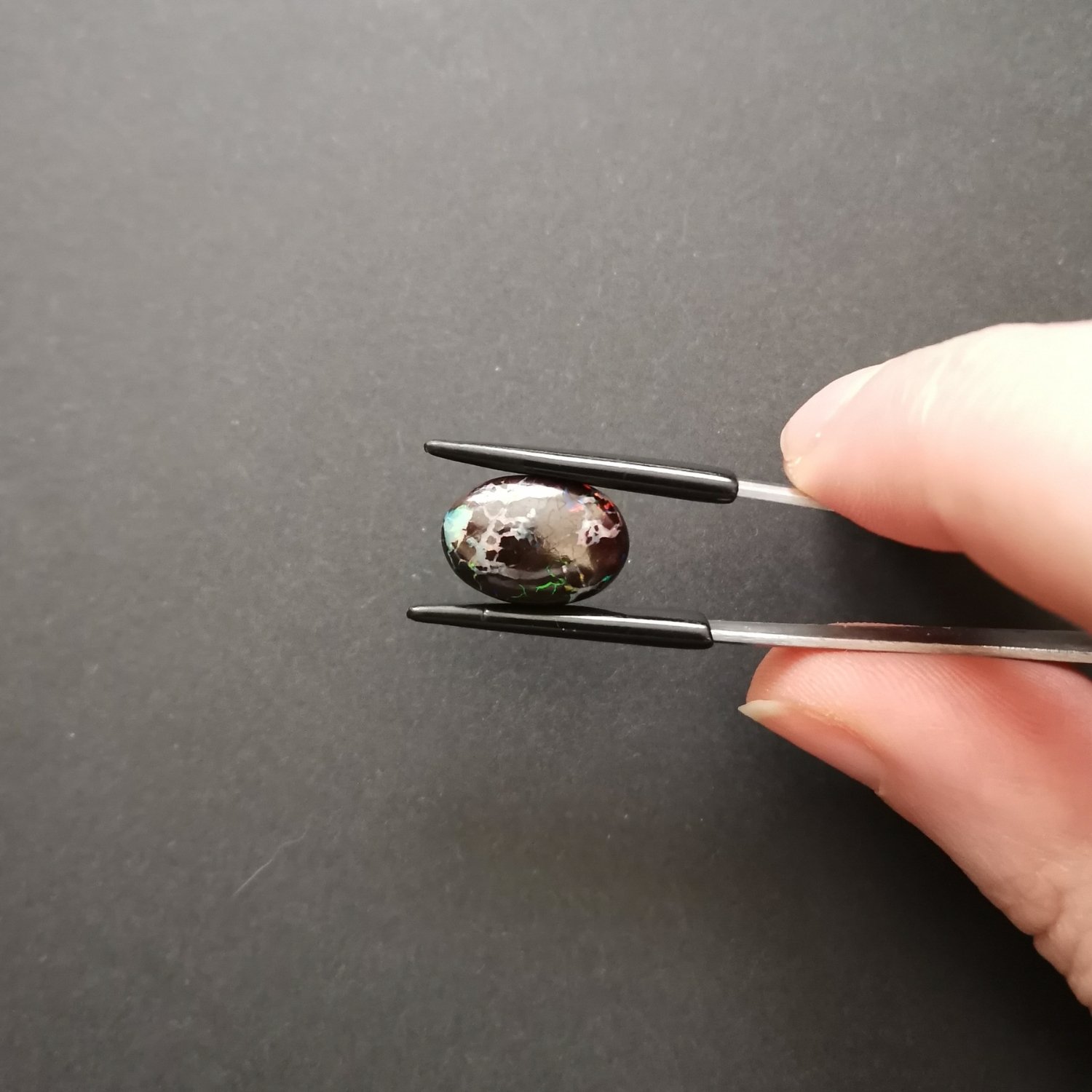 Freeform Boulder Opal - 14.9mm by 10.4mm - Image 2