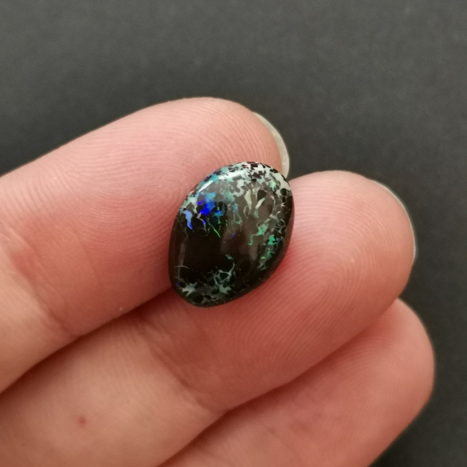 Freeform Boulder Opal - 13.5mm by 10.4mm - Image 6