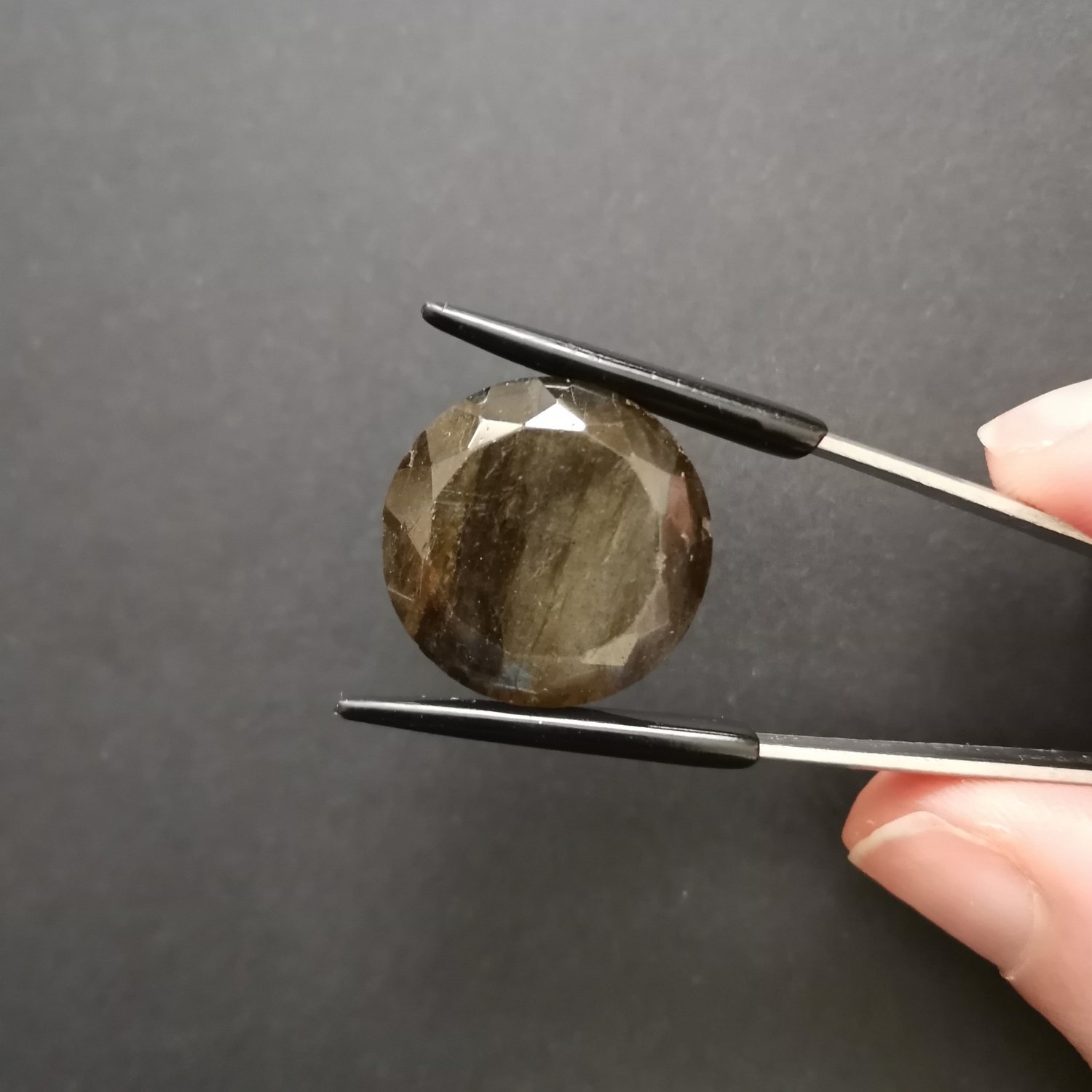 Faceted Labradorite Round - 19.2mm - Image 2
