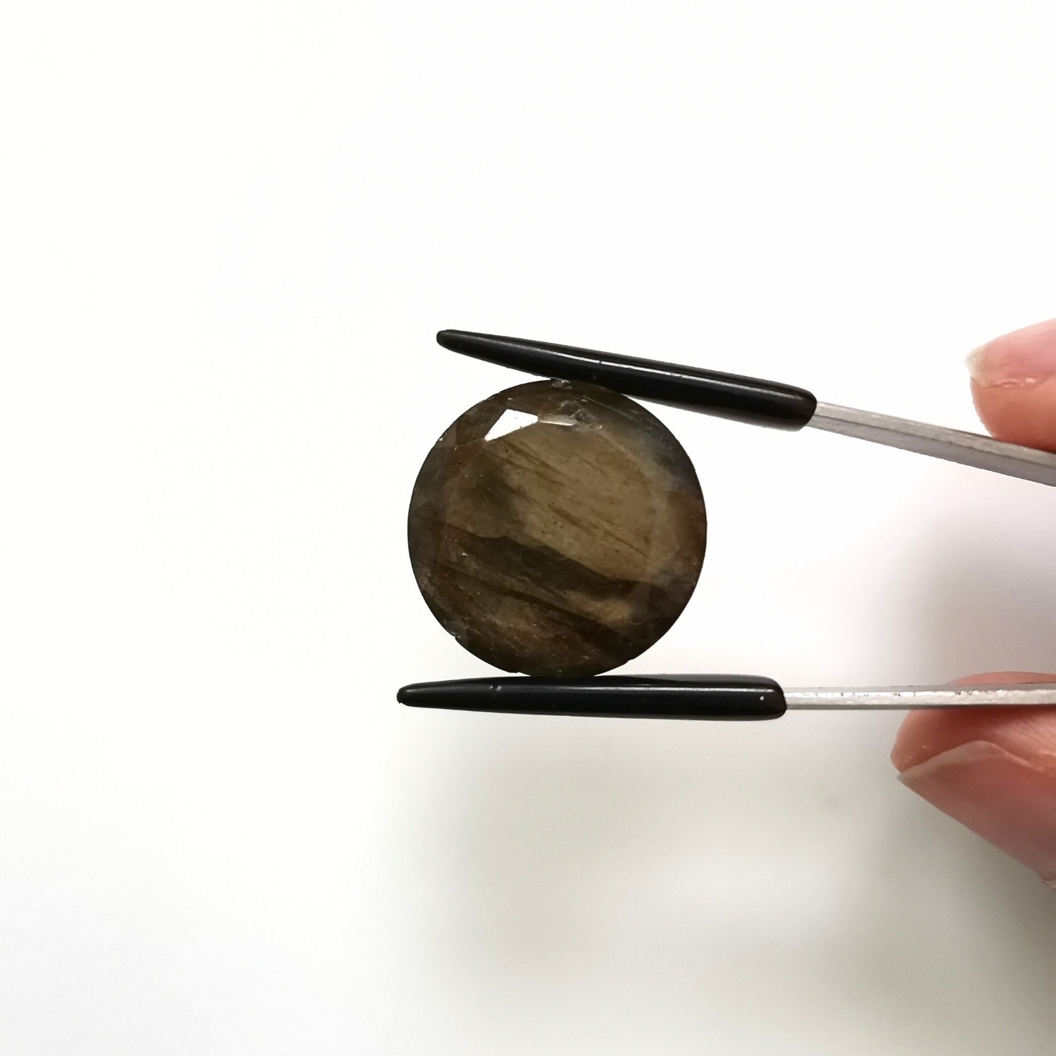 Faceted Labradorite Round - 19.2mm - Image 3