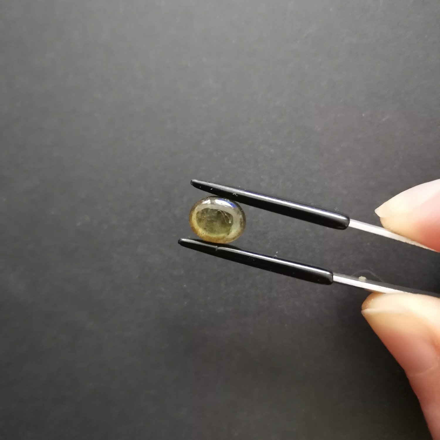 Oval Labradorite Cabochon - 8.8mm by 7.1mm - Image 2