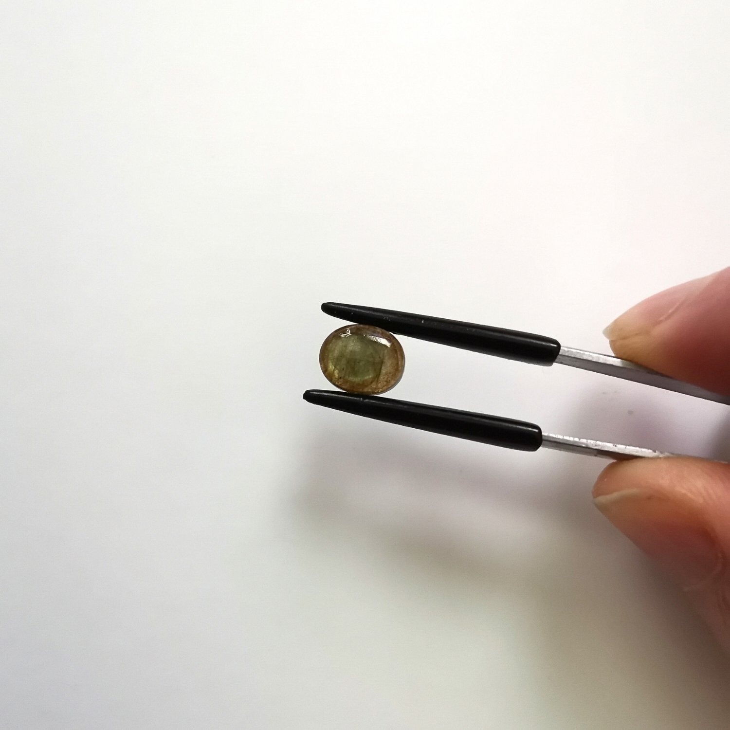 Oval Labradorite Cabochon - 8.8mm by 7.1mm - Image 3