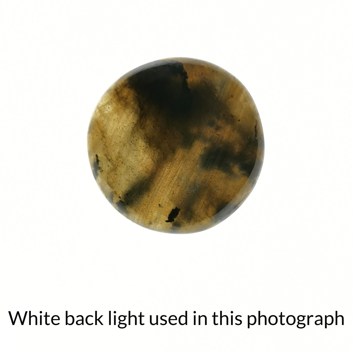 Round Labradorite Cabochon - 20.5 mm - Image 5
