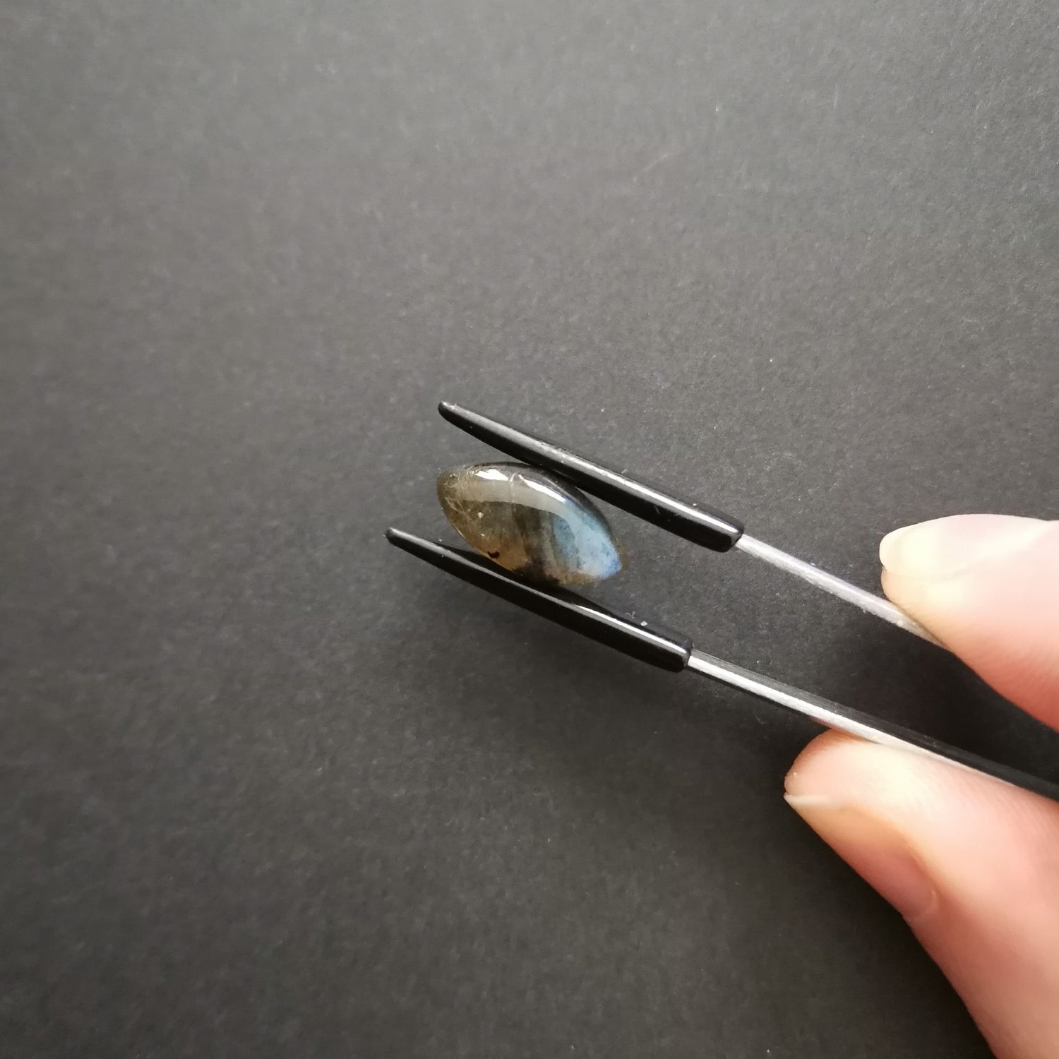 Marquise Labradorite Cabochon - 15.7 mm by 7.6 mm - Image 2