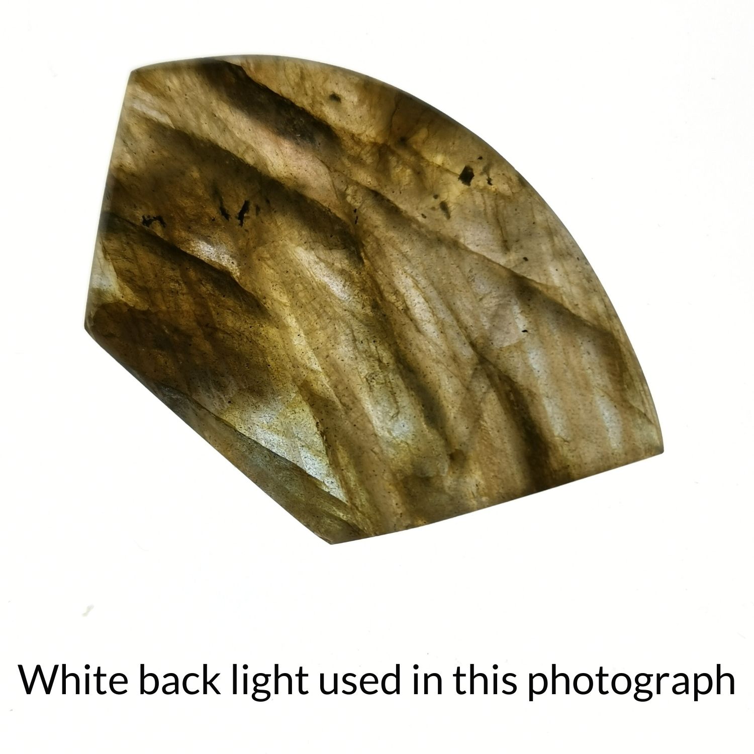 Freeform Labradorite Cabochon - 46.4 mm by 28.7 mm - Image 5