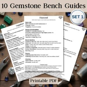 Gemstone Bench Guide Cheat Sheets Set 1
