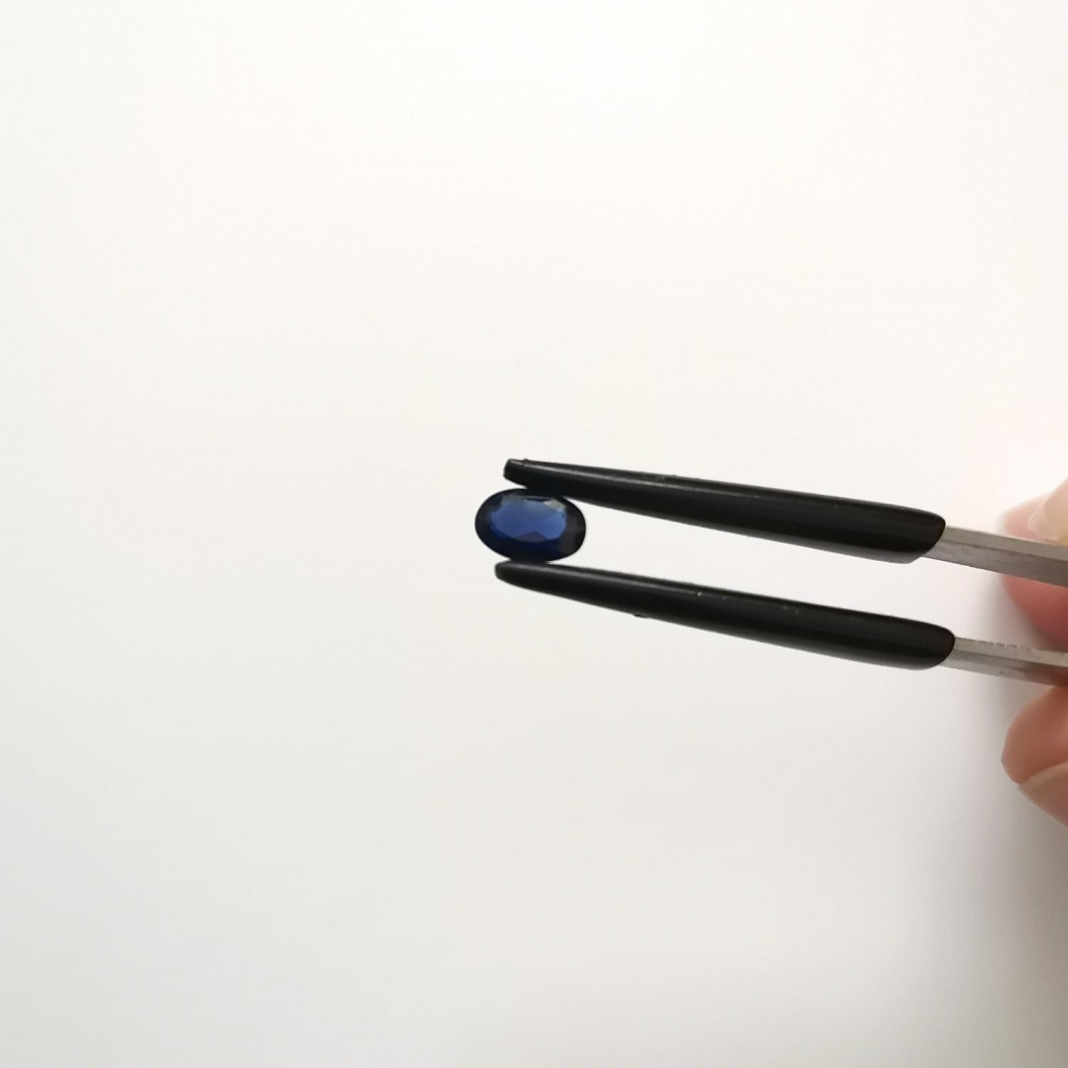 Lab Grown Blue Sapphire Oval – 6.1mm by 4.1 - Image 3