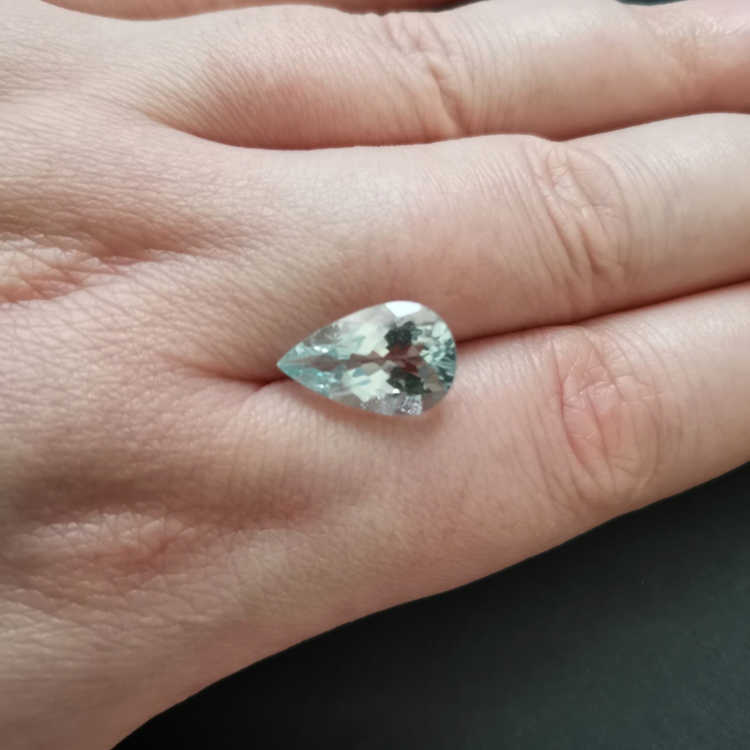 Aquamarine Teardrop - 14.5mm by 9.2mm - Image 4