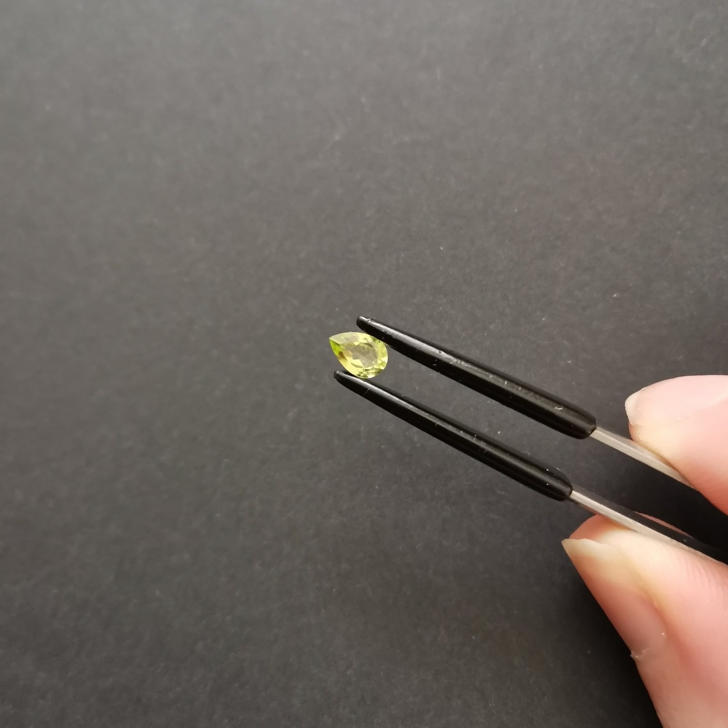 Peridot Teardrop - 6mm by 4mm - Image 2