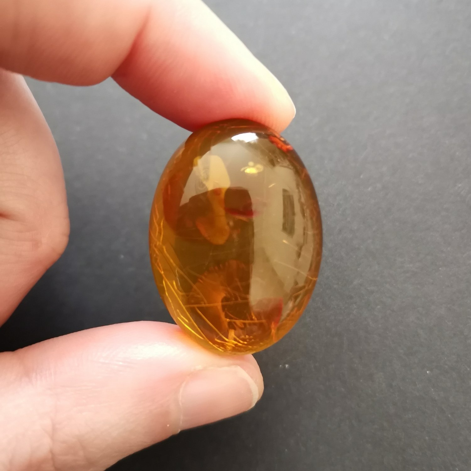 Oval Amber Cabochon – 29.9mm by 22mm - Image 2