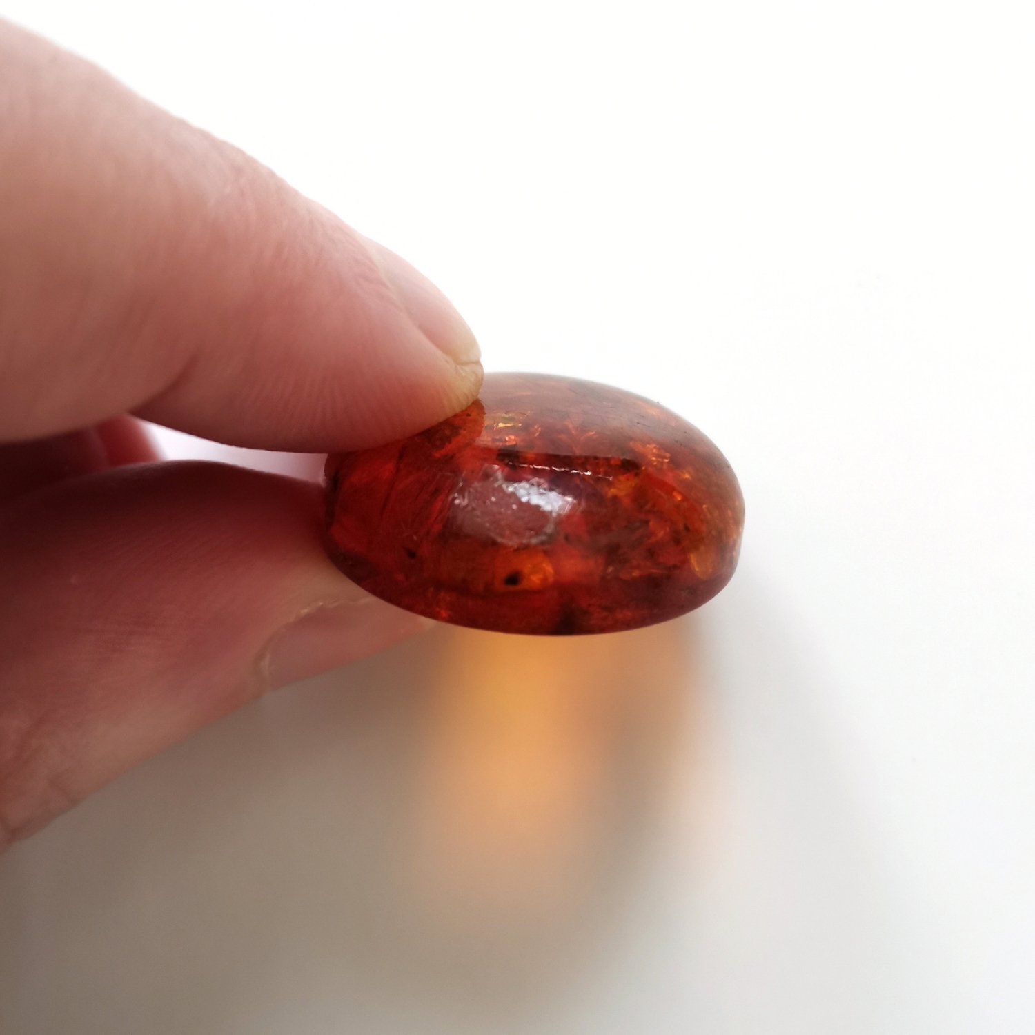 Round Amber Cabochon – 25mm - Image 6