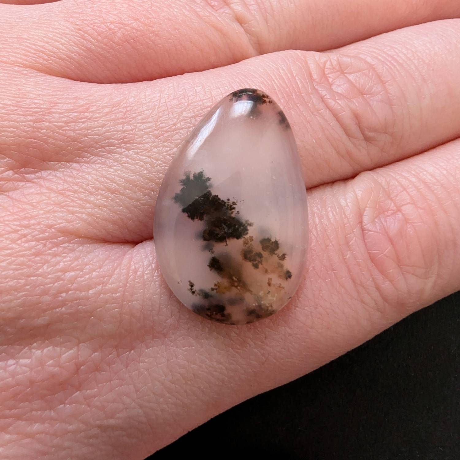 Dendritic Opal Cabochon - 26.1mm by 17mm - Image 4