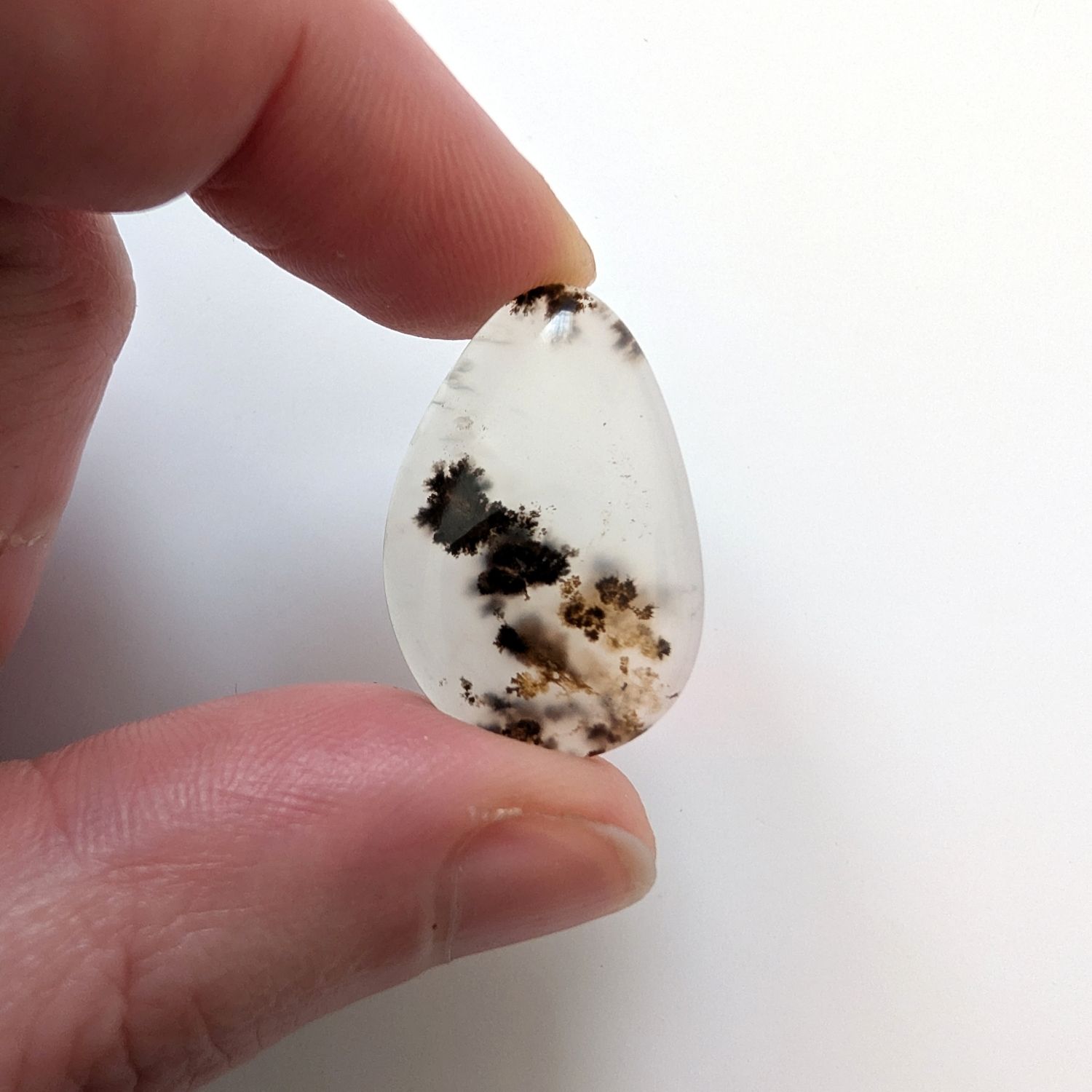 Dendritic Opal Cabochon - 26.1mm by 17mm - Image 3