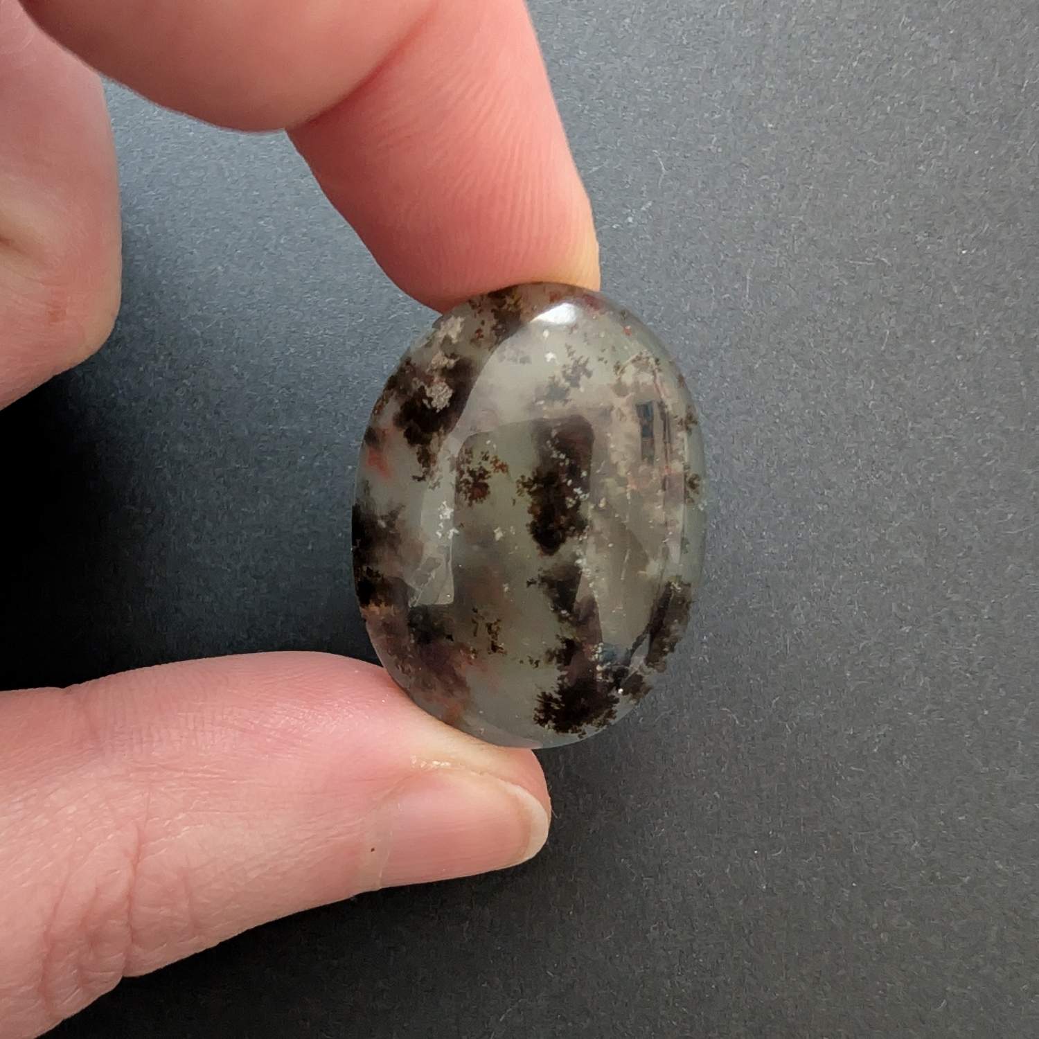 Dendritic Opal Oval Cabochon - 28.7mm by 21.4mm - Image 2