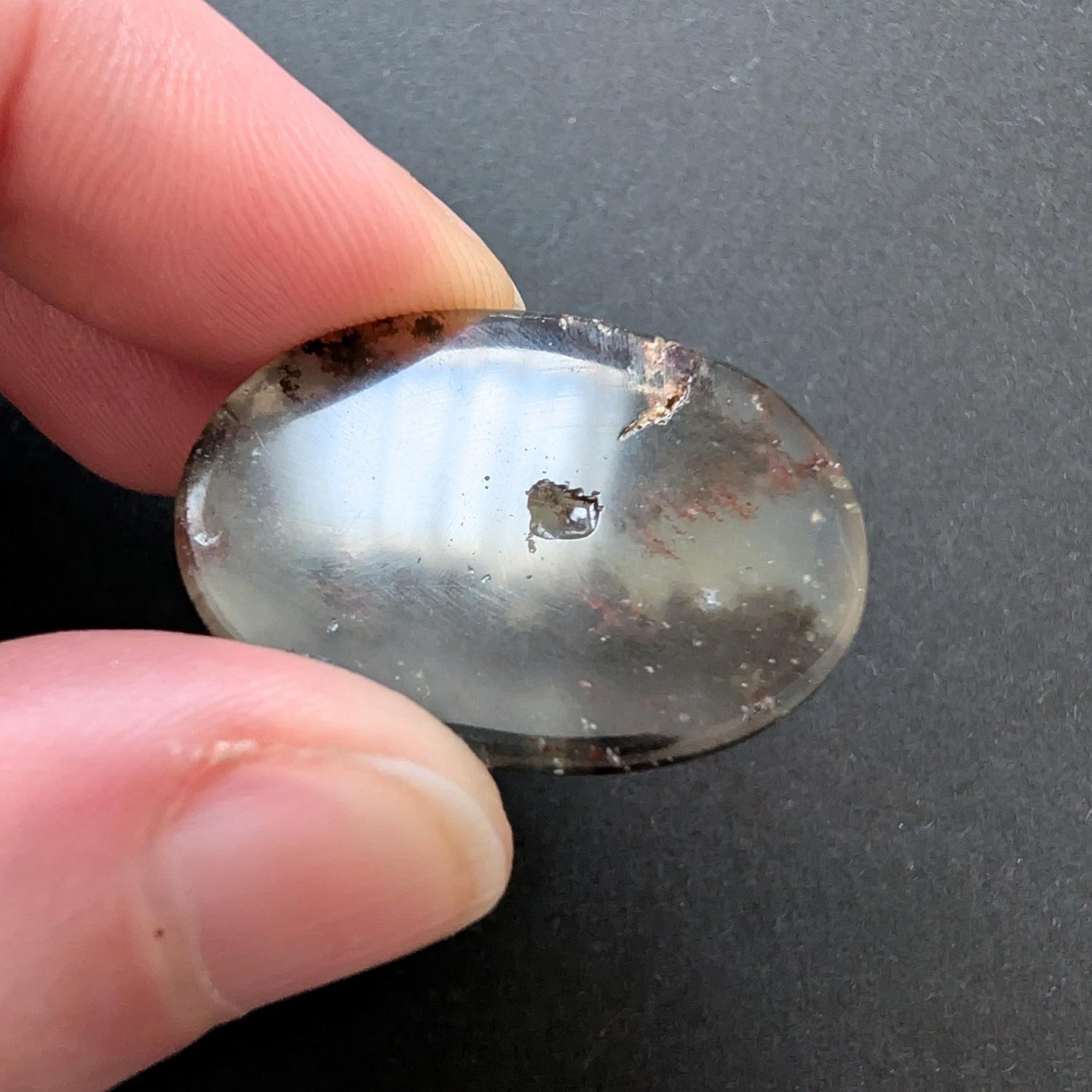 Dendritic Opal Oval Cabochon - 28.7mm by 21.4mm - Image 6