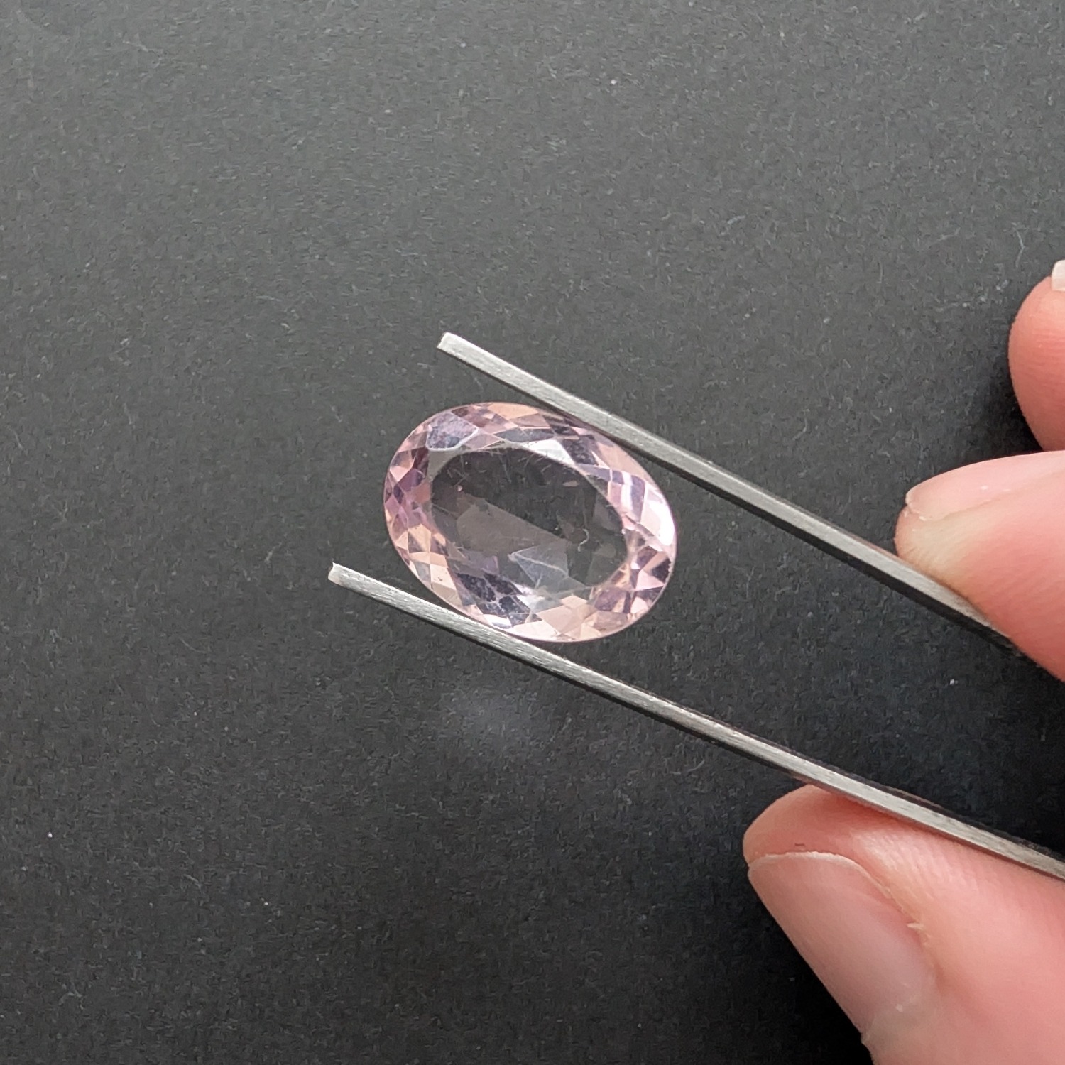 Light Amethyst Oval - 16mm by 11.9mm