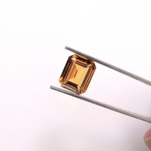 Orange Lab Grown Sapphire Rectangle - 11.0mm by 9.0mm