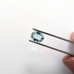 Aquamarine Oval - 9mm by 6.9mm