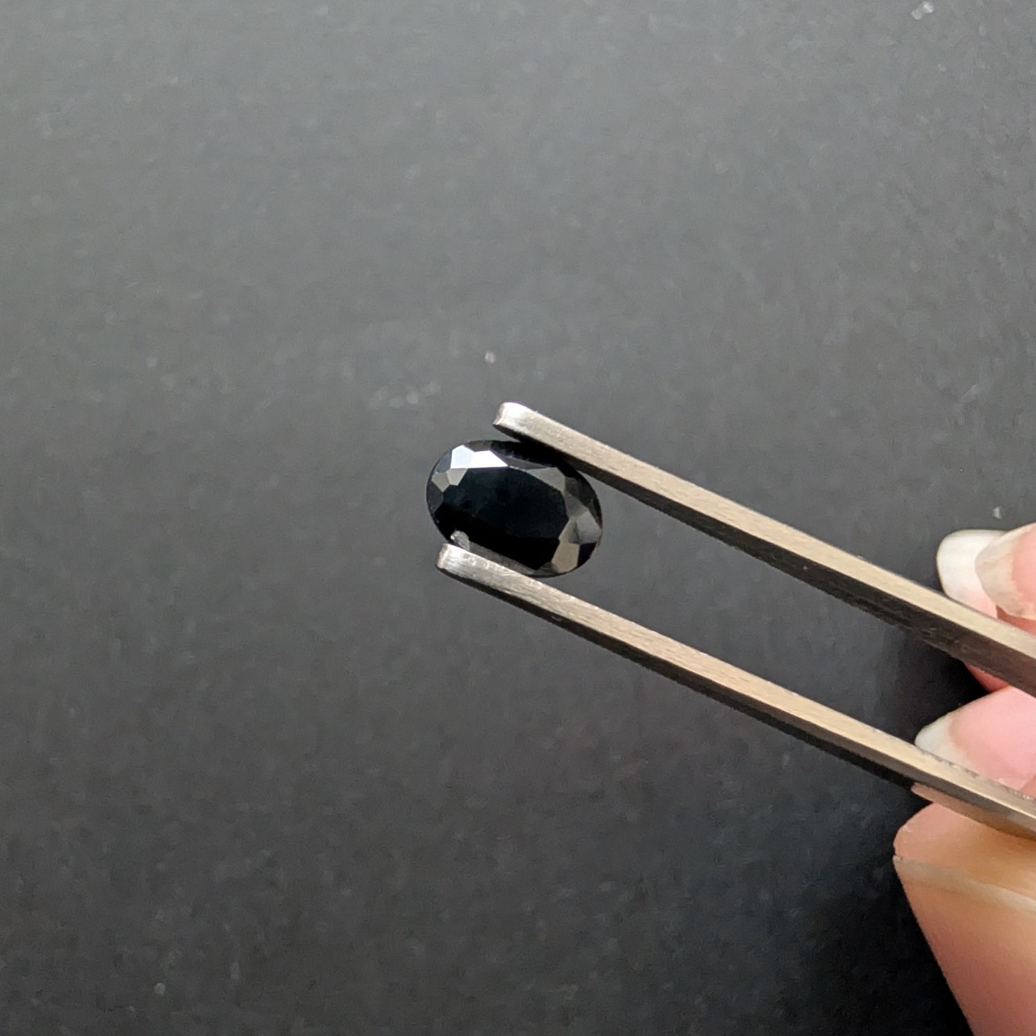 Dark Green Sapphire Oval - 7mm by 5mm