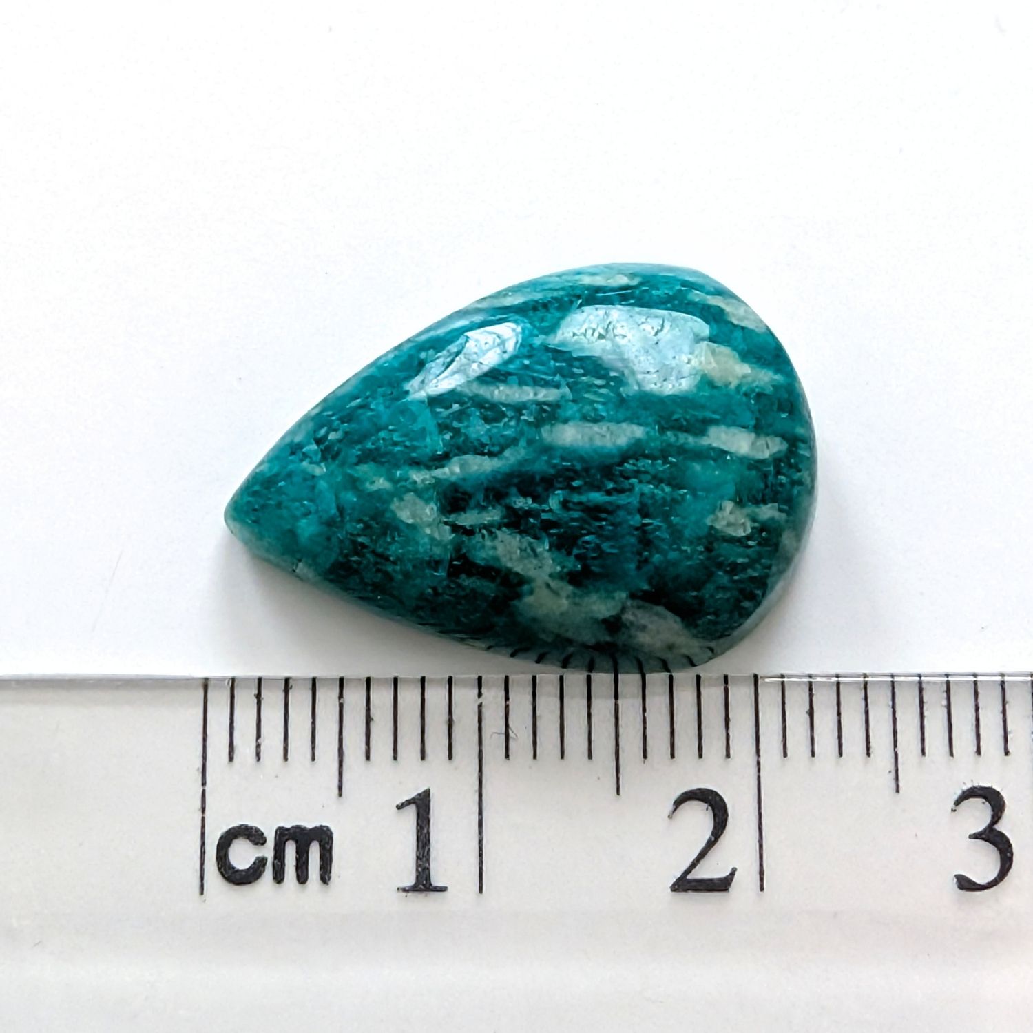 Amazonite Cabochon Teardrop - 21.7mm by 15.1mm - Image 5