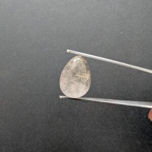 Rutilated Quartz Cabochon Teardrop - 18.4mm by 13.0mm