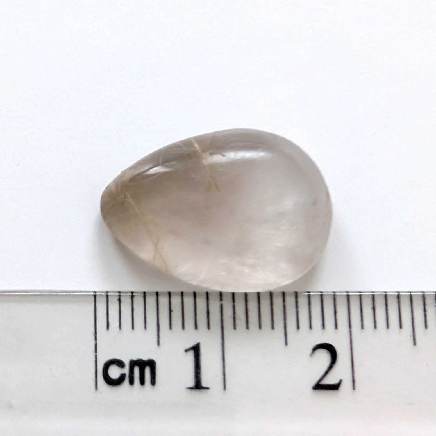 Rutilated Quartz Cabochon Teardrop - 18.4mm by 13.0mm - Image 4