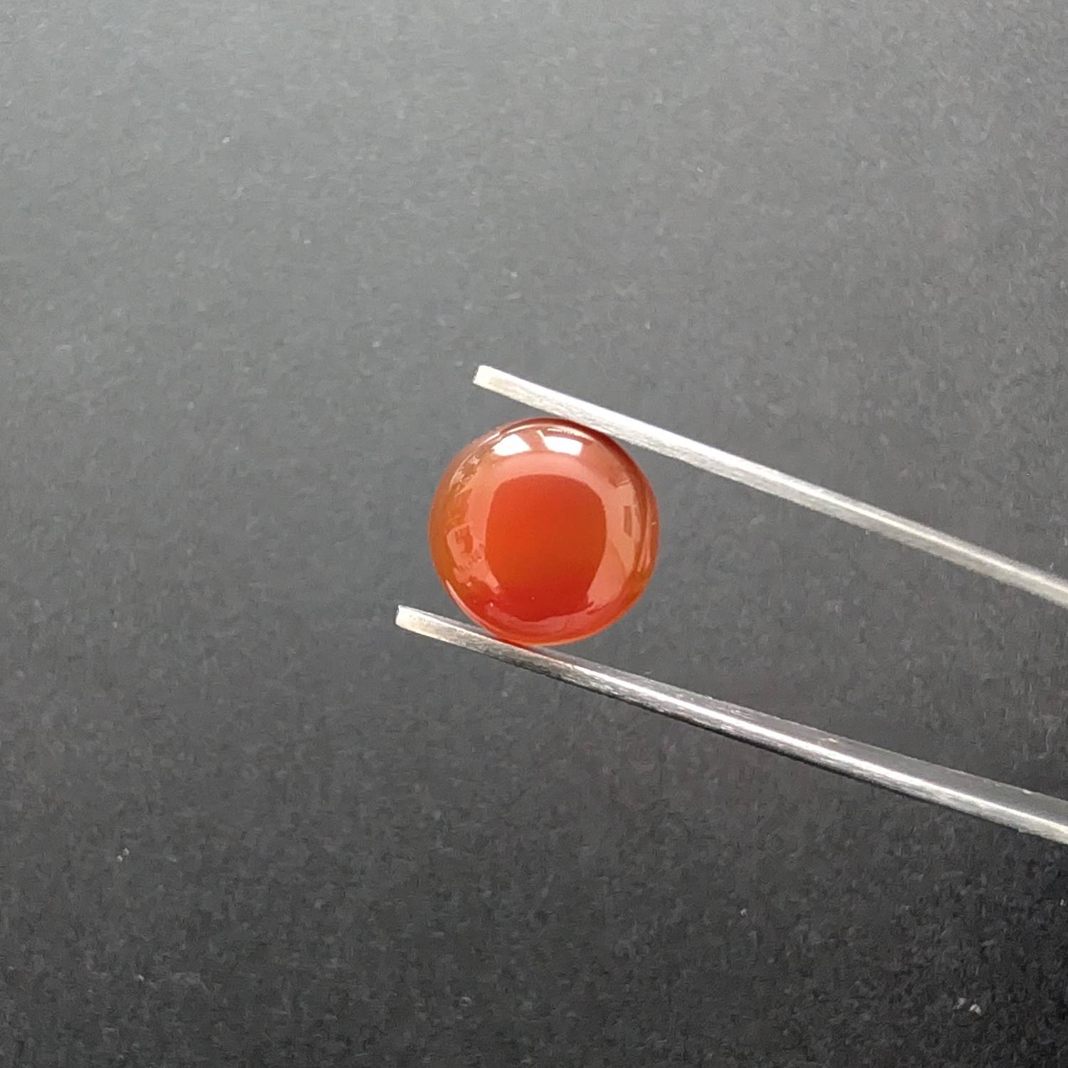 Orange Agate Cabochon Round - 11.7mm - Image 2