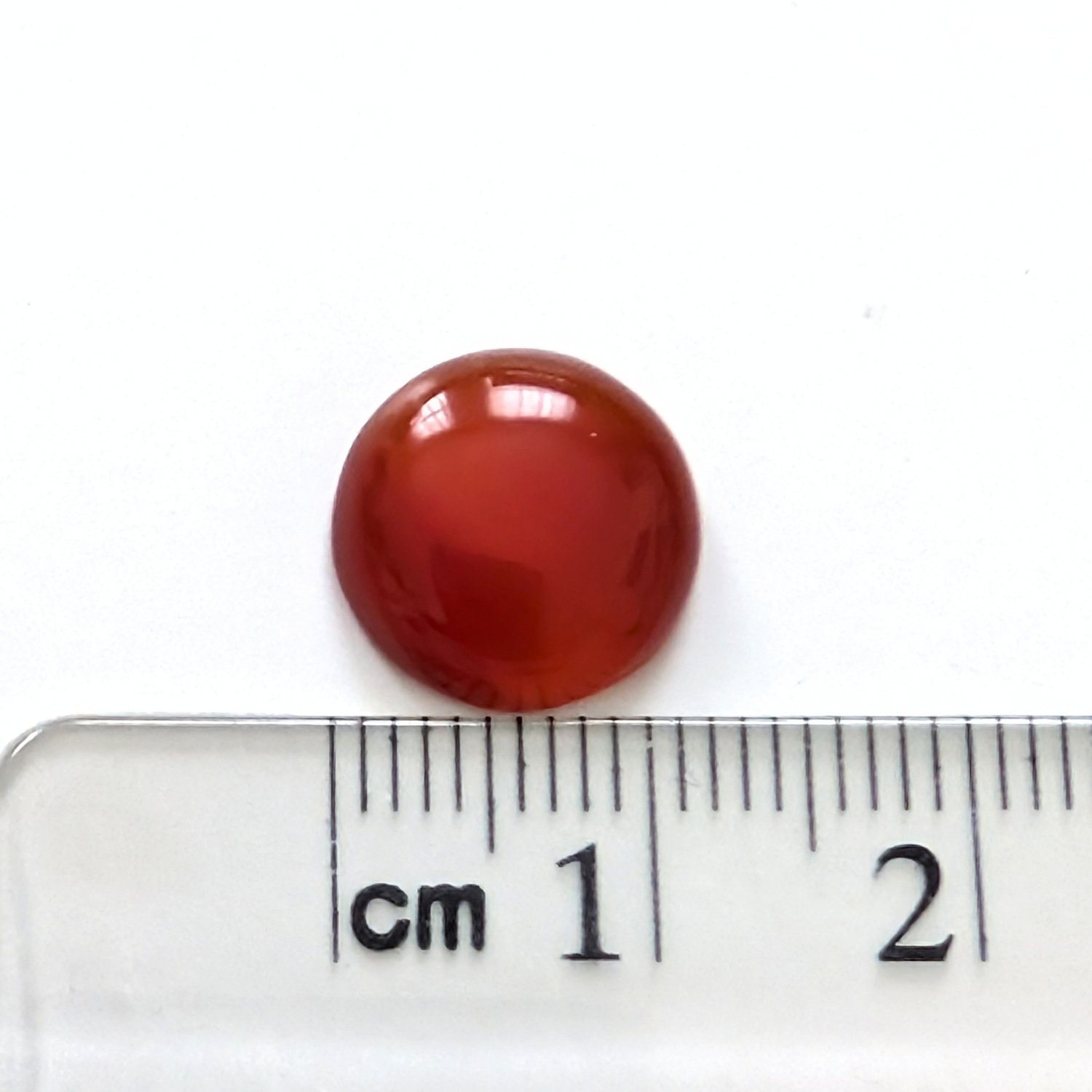 Orange Agate Cabochon Round - 11.7mm - Image 4