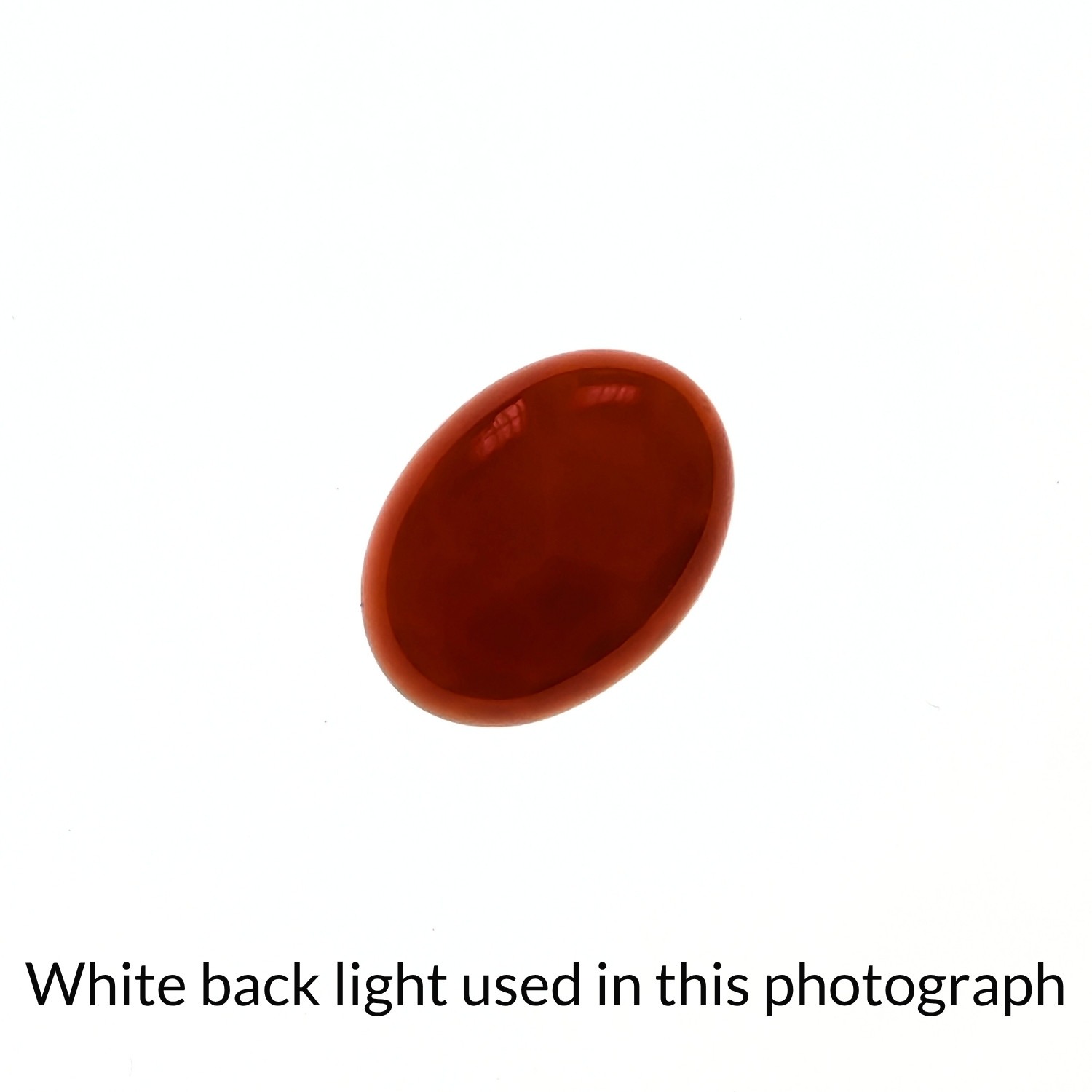 Orange Agate Cabochon Oval - 17.9mm by 12.9mm - Image 5