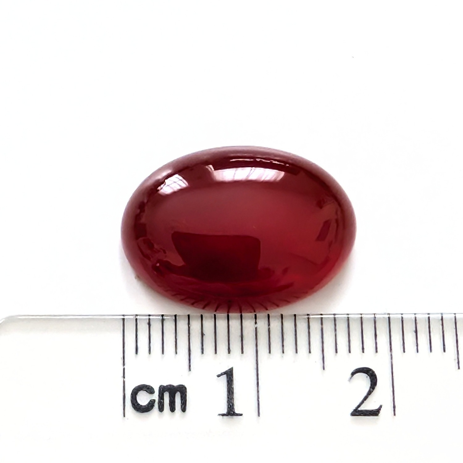 Orange Agate Cabochon Oval - 17.9mm by 12.9mm - Image 4