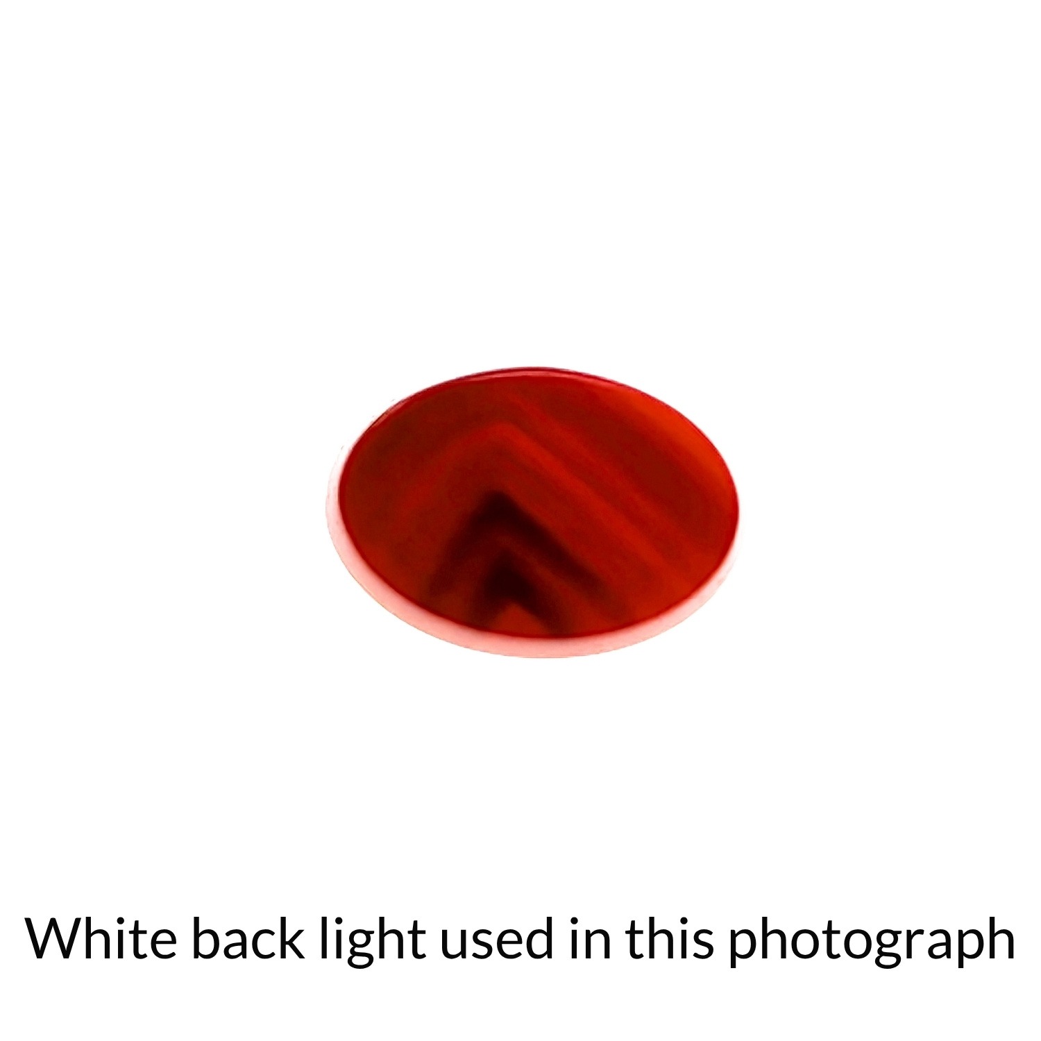 Orange Agate Cabochon Oval - 13.9mm by 9.9mm - Image 6