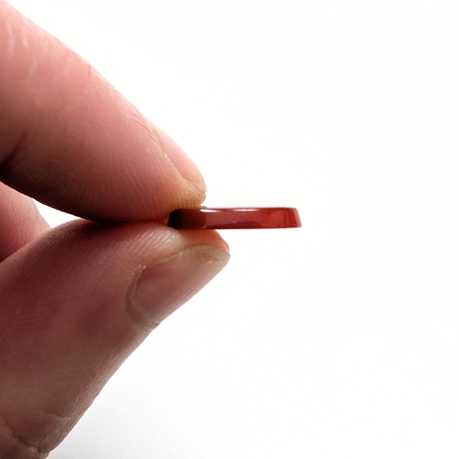 Orange Agate Cabochon Oval - 13.9mm by 9.9mm - Image 5
