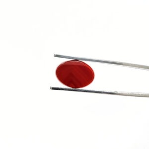 Orange Agate Cabochon Oval - 13.9mm by 9.9mm
