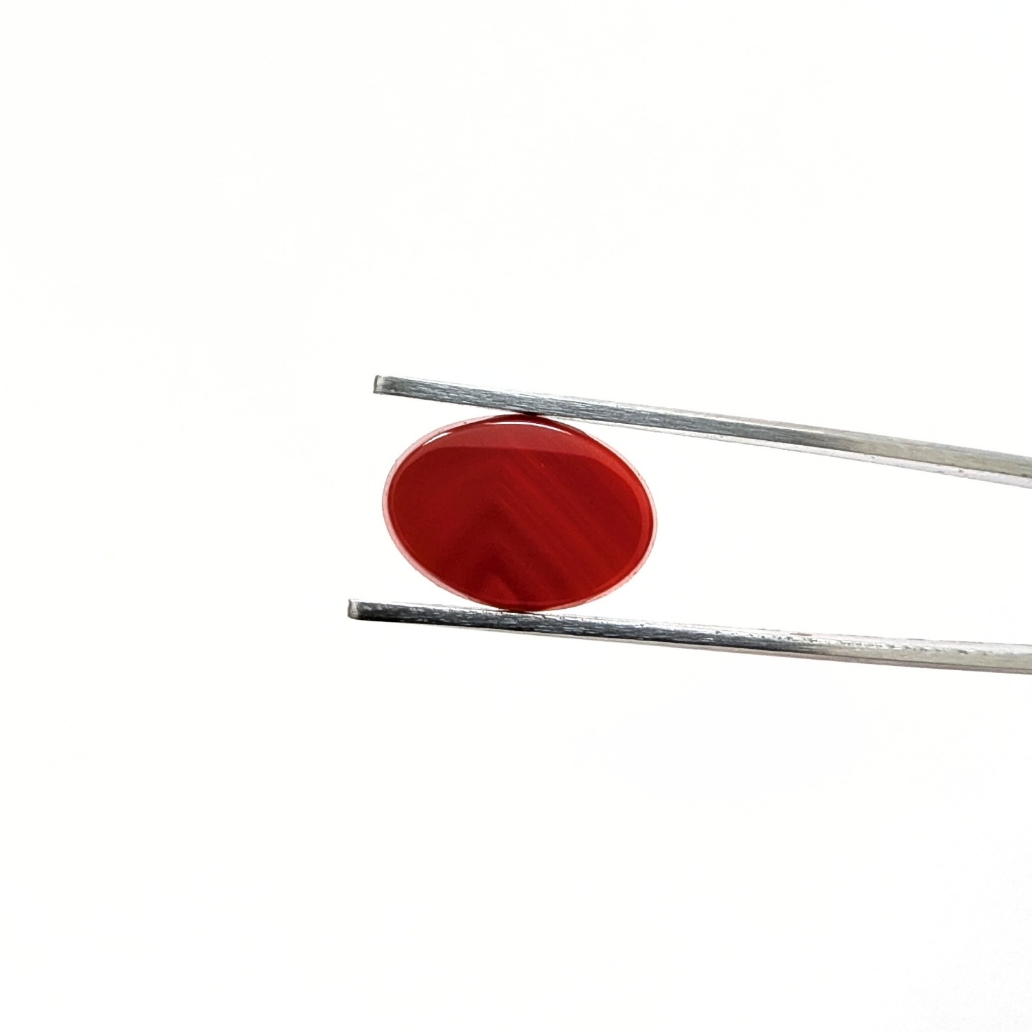 Orange Agate Cabochon Oval - 13.9mm by 9.9mm