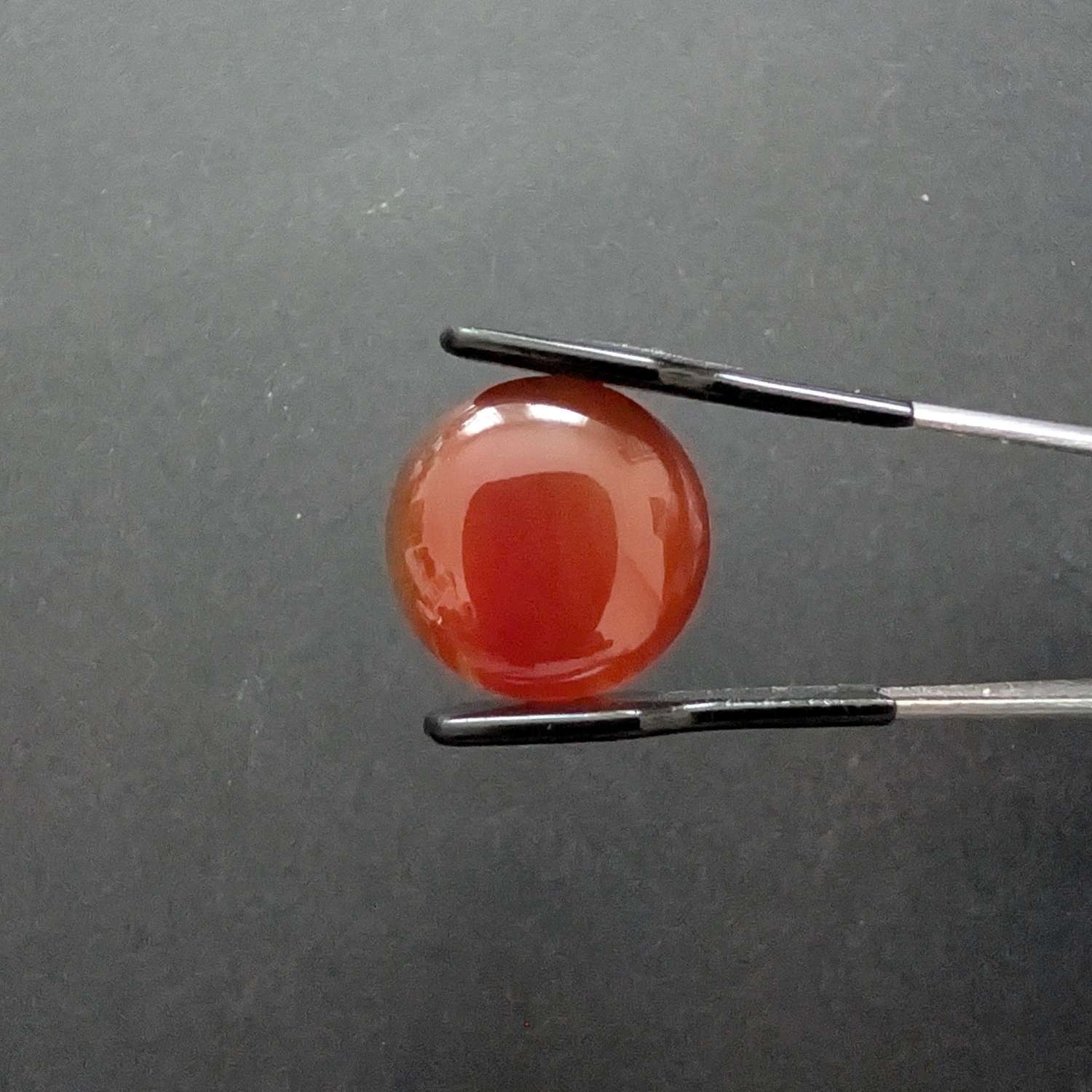 Orange Agate Cabochon Round - 17.8mm - Image 2