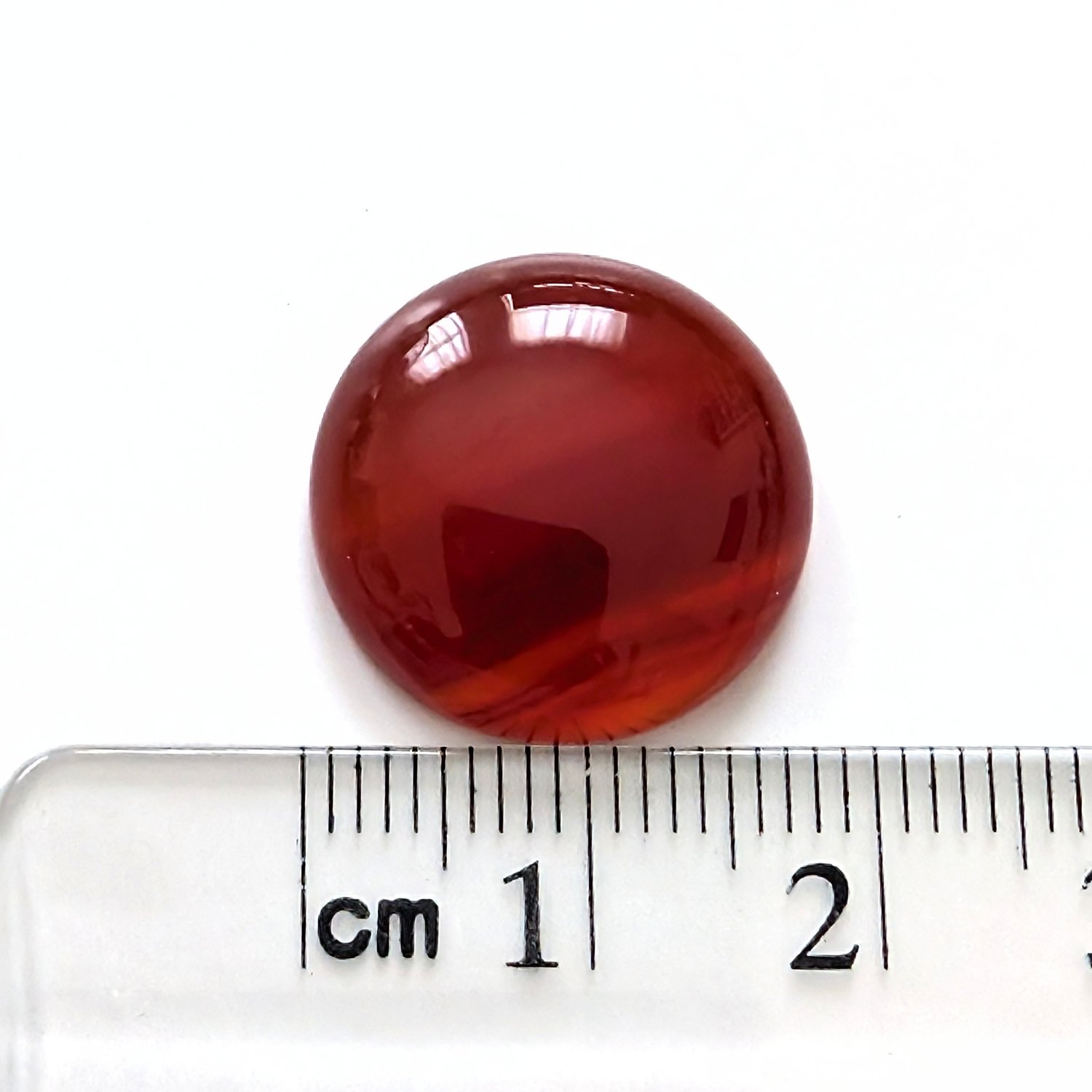 Orange Agate Cabochon Round - 17.8mm - Image 4