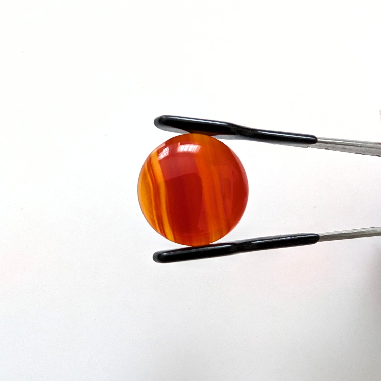 Orange Agate Cabochon Round - 17.8mm