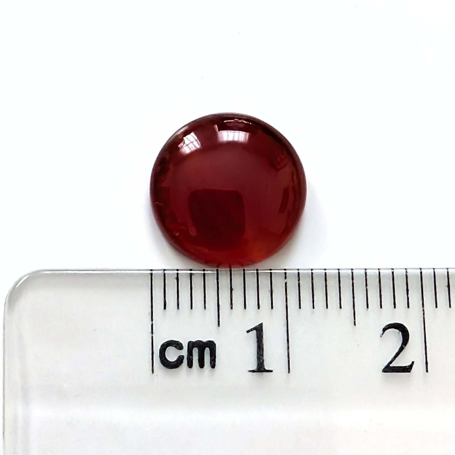 Orange Agate Cabochon Round - 11.90mm - Image 4