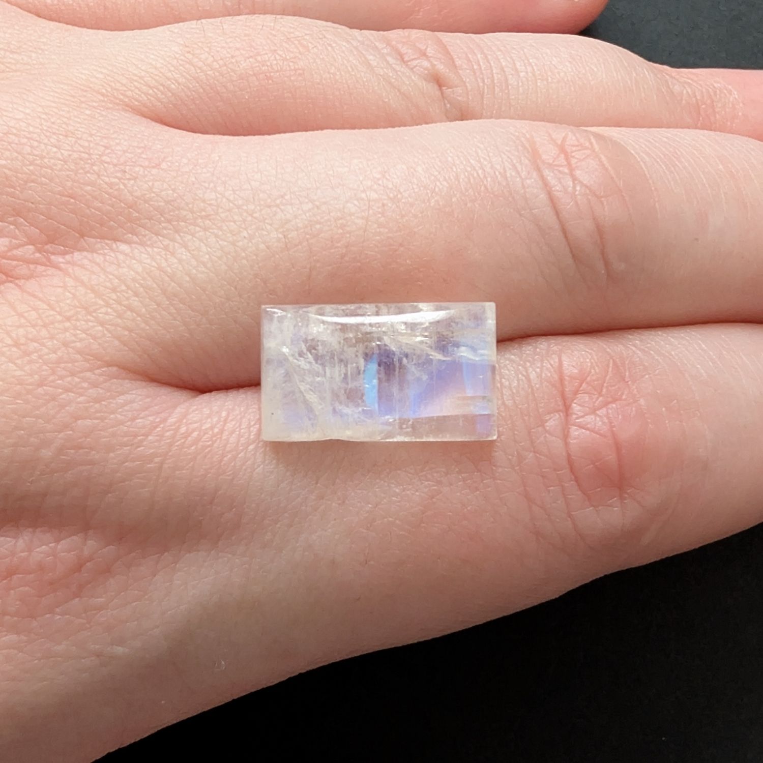 Moonstone Cabochon Rectangle - 17mm by 10mm - Image 3