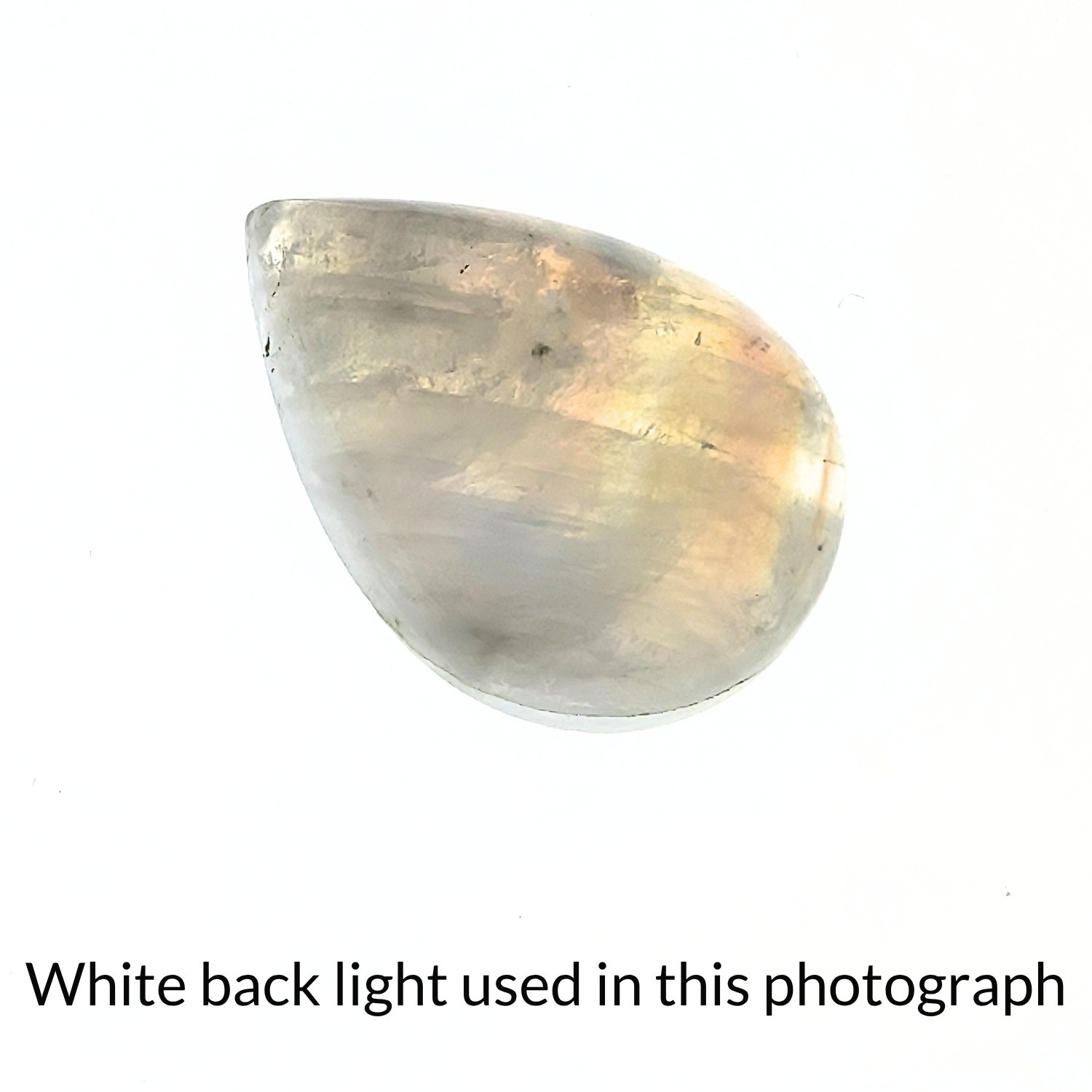 Moonstone Teardrop Cabochon - 25.5mm by 18.0mm - Image 7