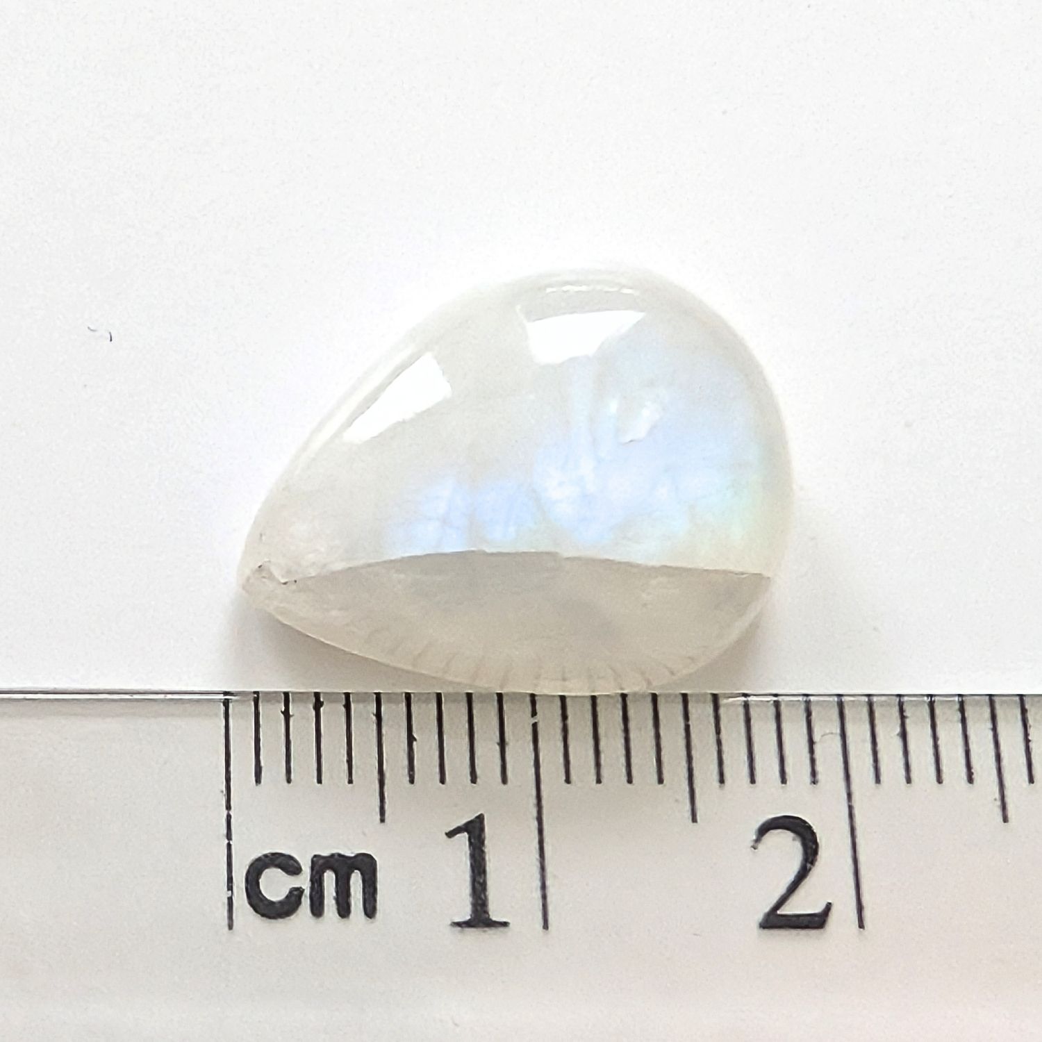 Moonstone Teardrop Cabochon - 18.3mm by 14.5mm - Image 6