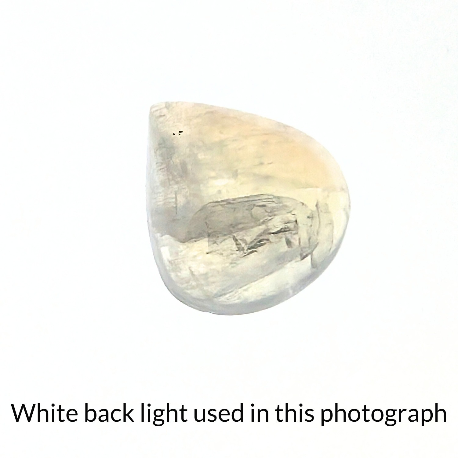 Moonstone Teardrop Cabochon -18.1mm by 15.8mm - Image 7